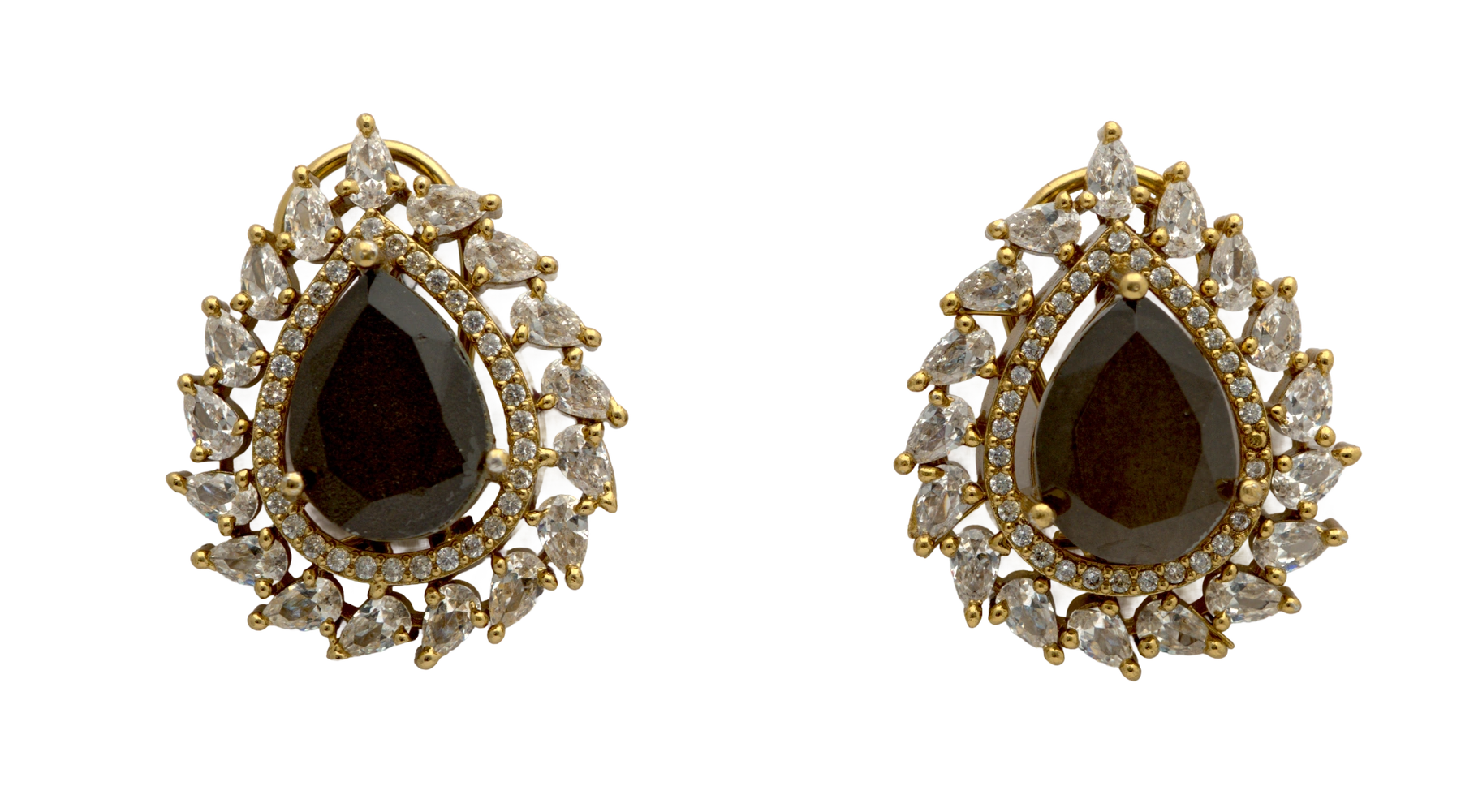Teardrop Dublet Stud Earrings — view 2