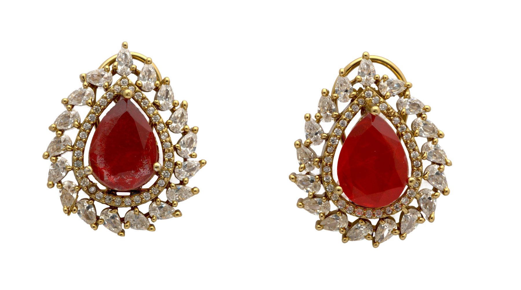 Teardrop Dublet Stud Earrings — view 5
