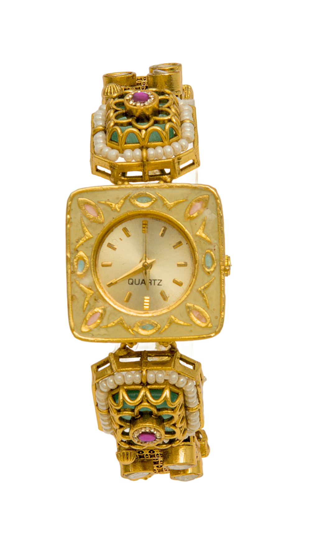 Green Detail Link Watch - Style 40