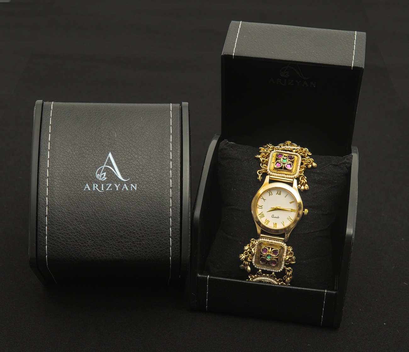 Ruby Square Link Watch - Style 35 — view 3