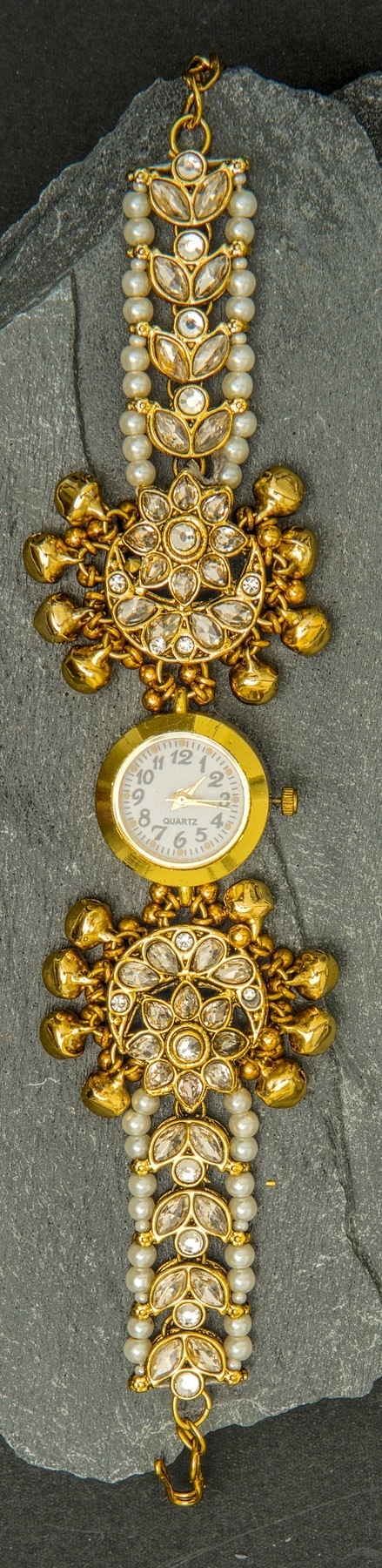 Pearl Crystal Cuff Watch - Style 53